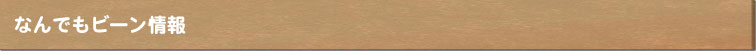 なんでもビーン情報